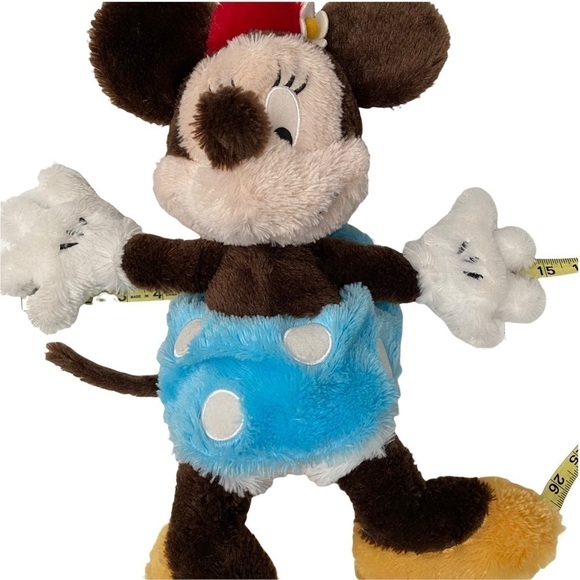 NWT Disney Theme Park Merchandise 15” Long Pile Vintage Minnie Mouse - Picture 6 of 9